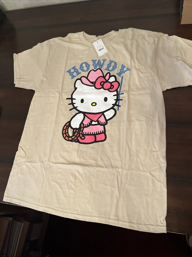 Hello Kitty Cowgirl Howdy T-Shirt Size L - Sanrio
