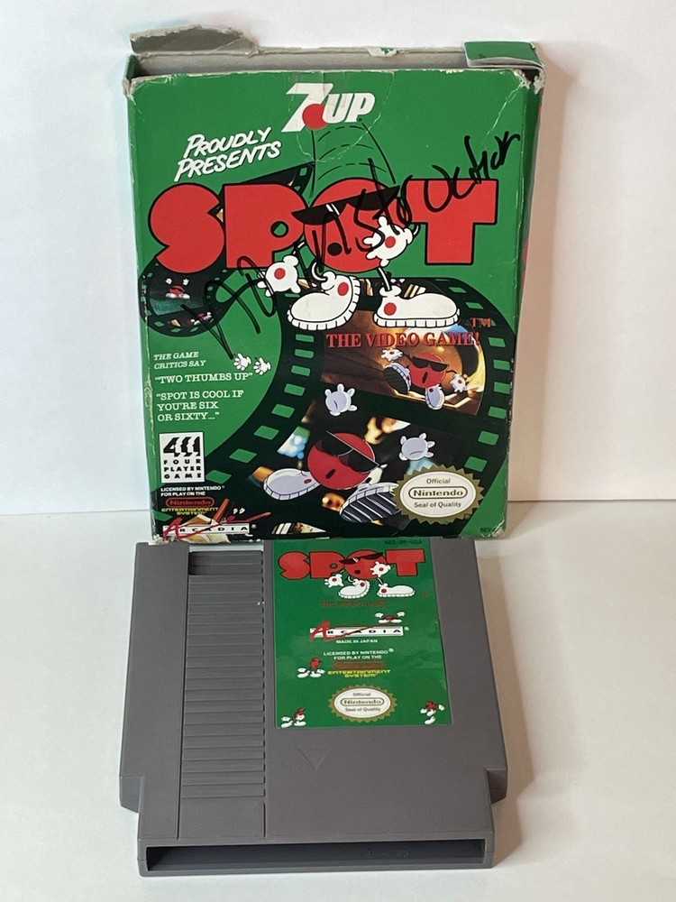 Spot: The Video Game (Nintendo NES, 1990) Cartridge & Box Cleaned Tested