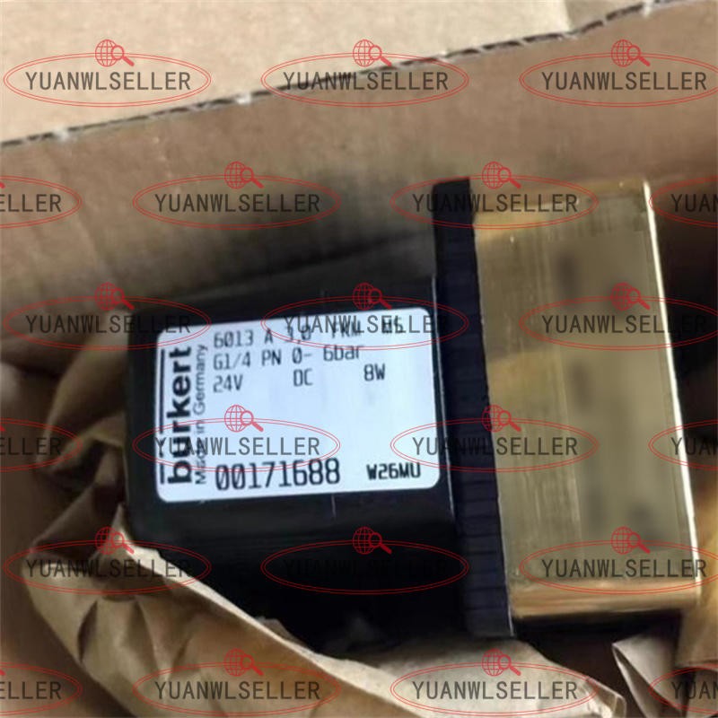 1PC NEW Burkert Solenoid Valve 6013 A 3.0 FKM G1/4 0-6bar 24v DC 00171688