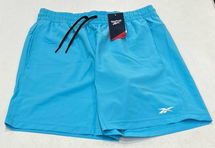 Reebok Men's Workout Ready Woven Shorts, Blue, Size S