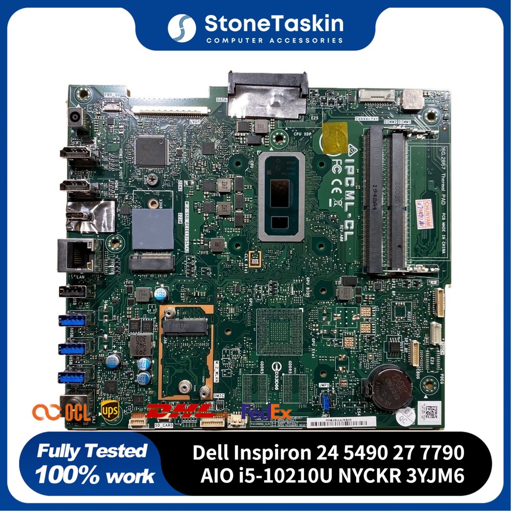 For Dell Inspiron 24 5490 27 7790 AIO Intel Motherboard i5-10210U NYCKR 3YJM6