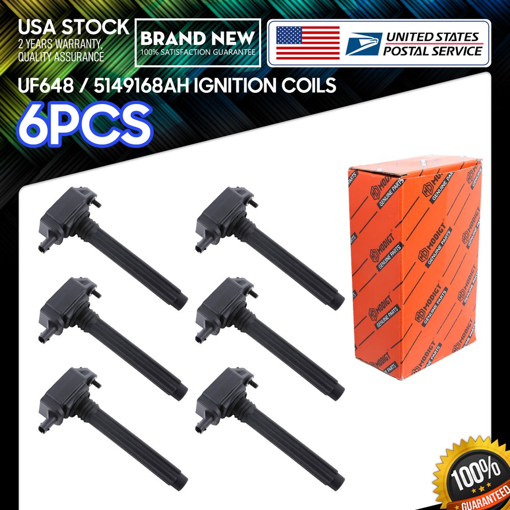 High-Performance 6X Ignition Coil for 2013-2016 Dodge Dart 2.0L L4 UF648 - Fuel Efficient & Durable