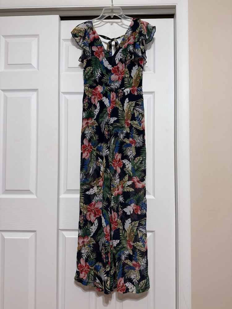 Brand New Seek the Label Floral Tropical Print Jumpsuit - Size Medium