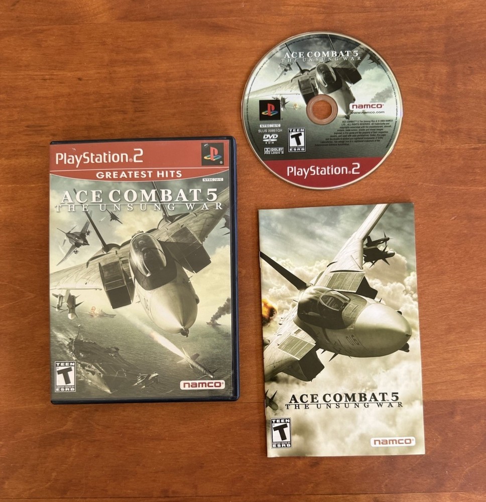 Ace Combat 5 Unsung War (Playstation 2 PS2) Excellent CIB Complete & Tested-image