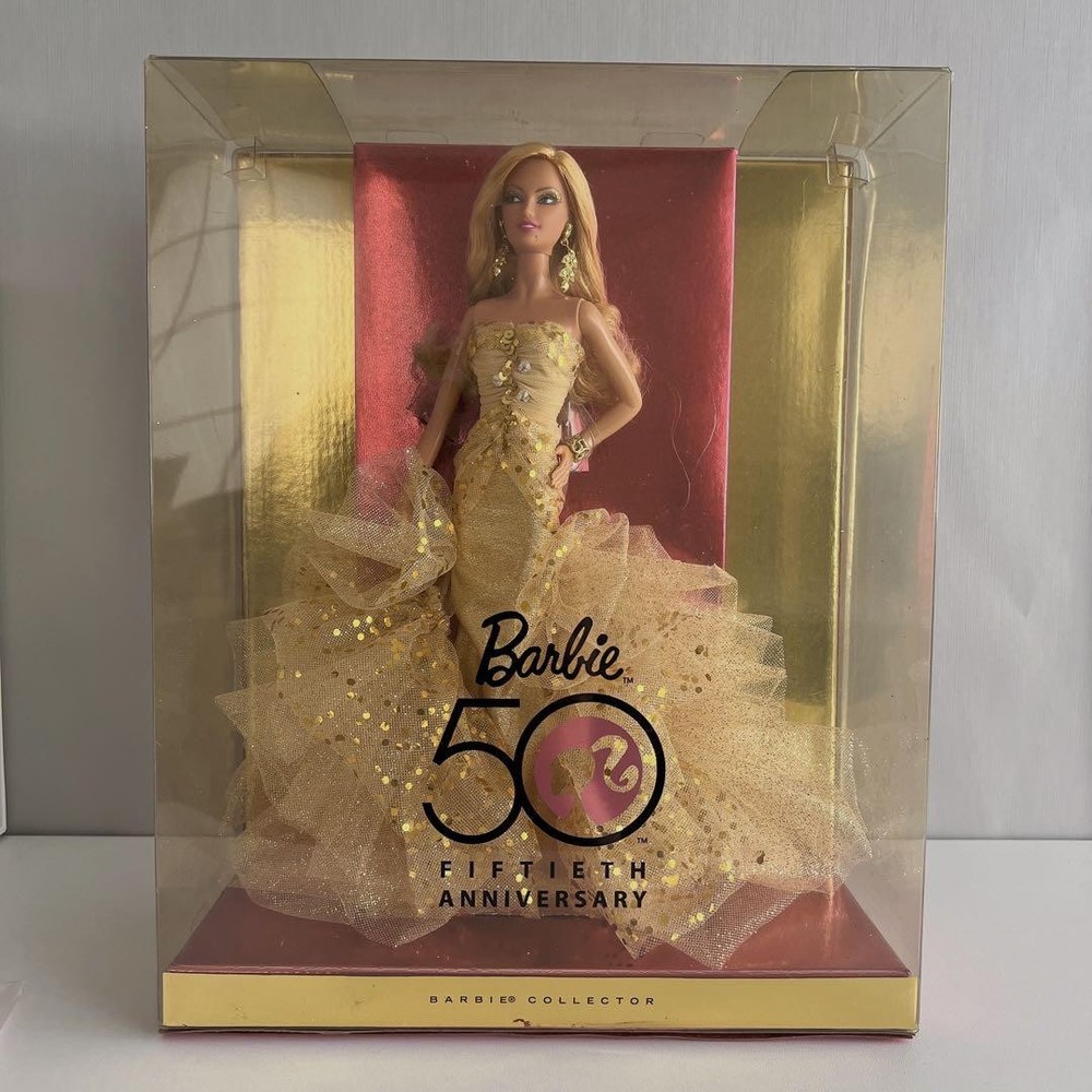 [Unused Item] Barbie 50th Anniversary Doll Gold Dress #220c2b