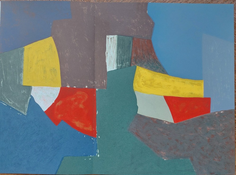 Serge POLIAKOFF Lithograph in color, 1970 / Original print by Poliakoff