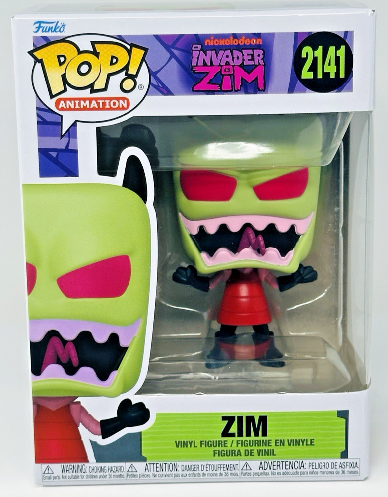 Funko Pop! Nickelodeon: Invader Zim - Zim #2141 w/ Premium .5mm Protector - New