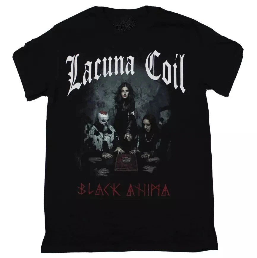 Lacuna Coil Band Tour Heavy Cotton Black Unisex t-Shirt BL1928