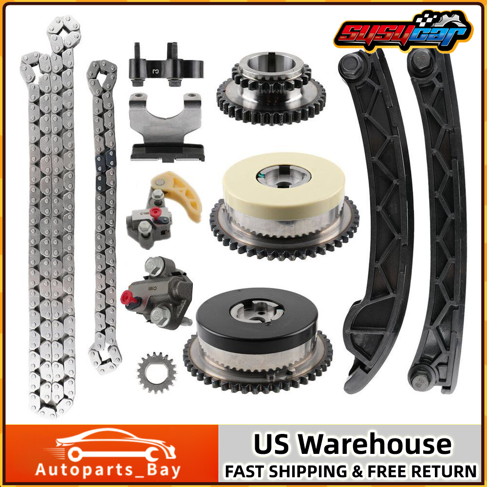 Timing Chain Kit with VVT Gears for 13-17 Buick Cadillac Chevy GMC 2.0L 2.5L LTG Engine