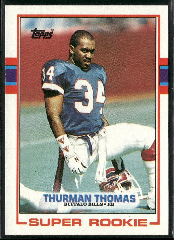 Thurman Thomas 1989 Topps #45 Rookie Card Buffalo Bills NFL HOF