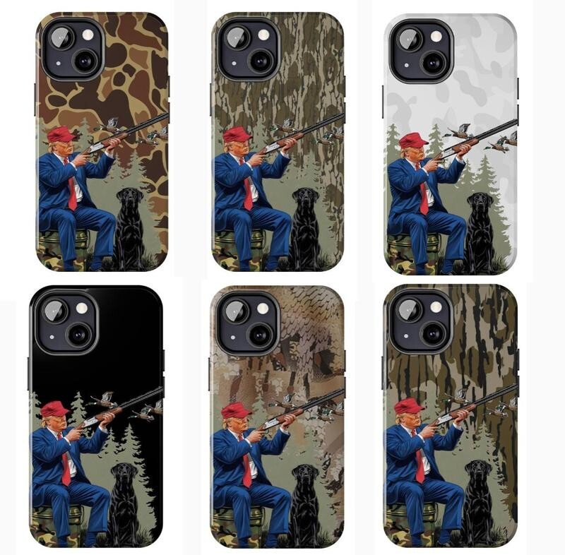 All Design Vintage Duck Hunting Trump Camo Tough Phone Case, Ol School Camo Duck