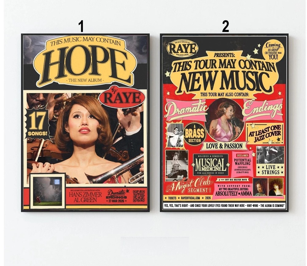 HOT Raye Tour Merch 2026 Poster