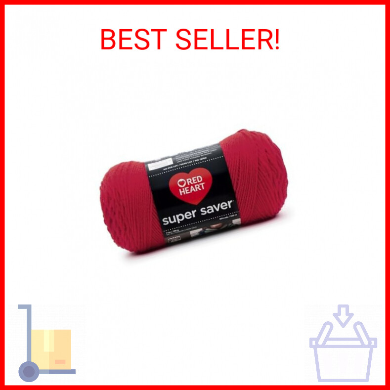 Red Heart Super Saver Yarn, Hot Red