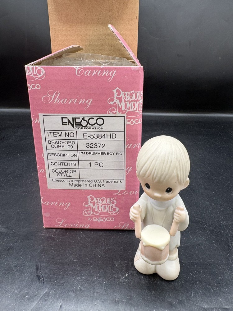 Enesco Precious Moments Christmas Nativity Mini Drummer  Boy #E-5384HD