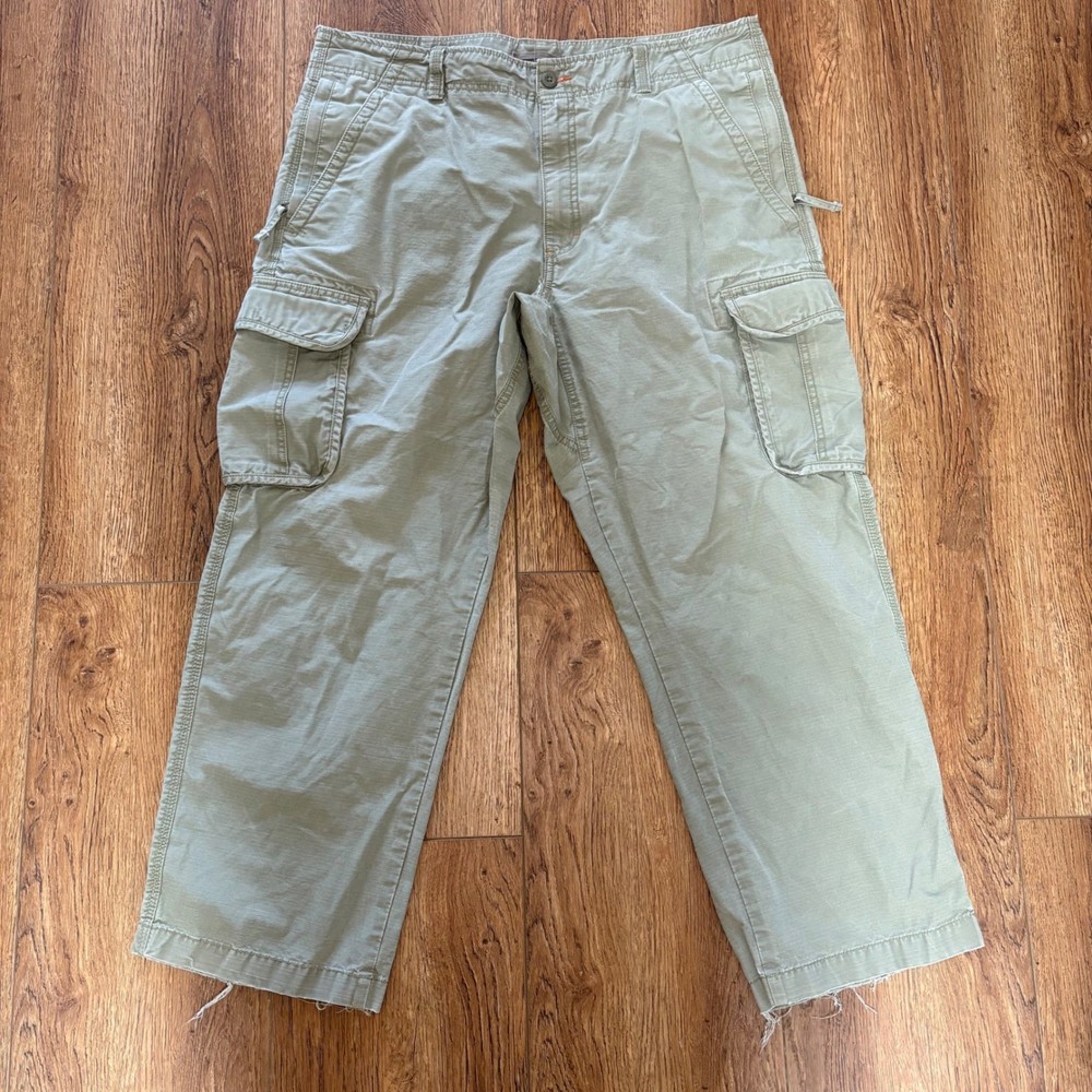 LL Bean Allagash Cargo Ripstop Hiking Pants Men's 38x29 Zip pockets gorpcore