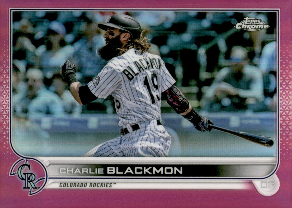 2022 Topps Chrome #37 Charlie Blackmon Pink Refractor