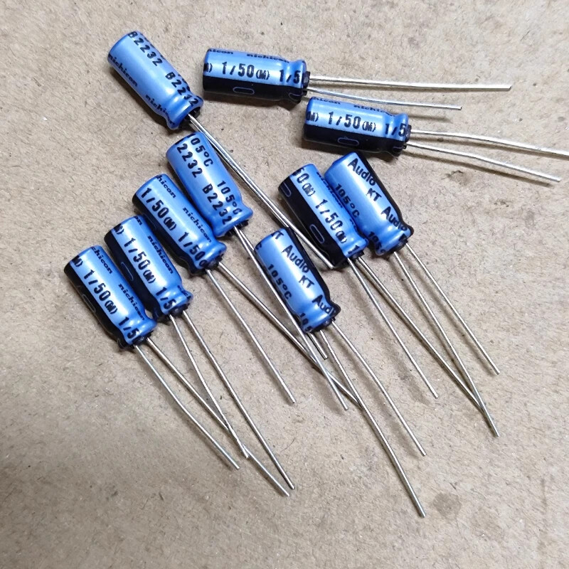 Nichicon Audio KT Series 50V1UF 5X11mm Audiophile Audio Electrolytic Capacitors