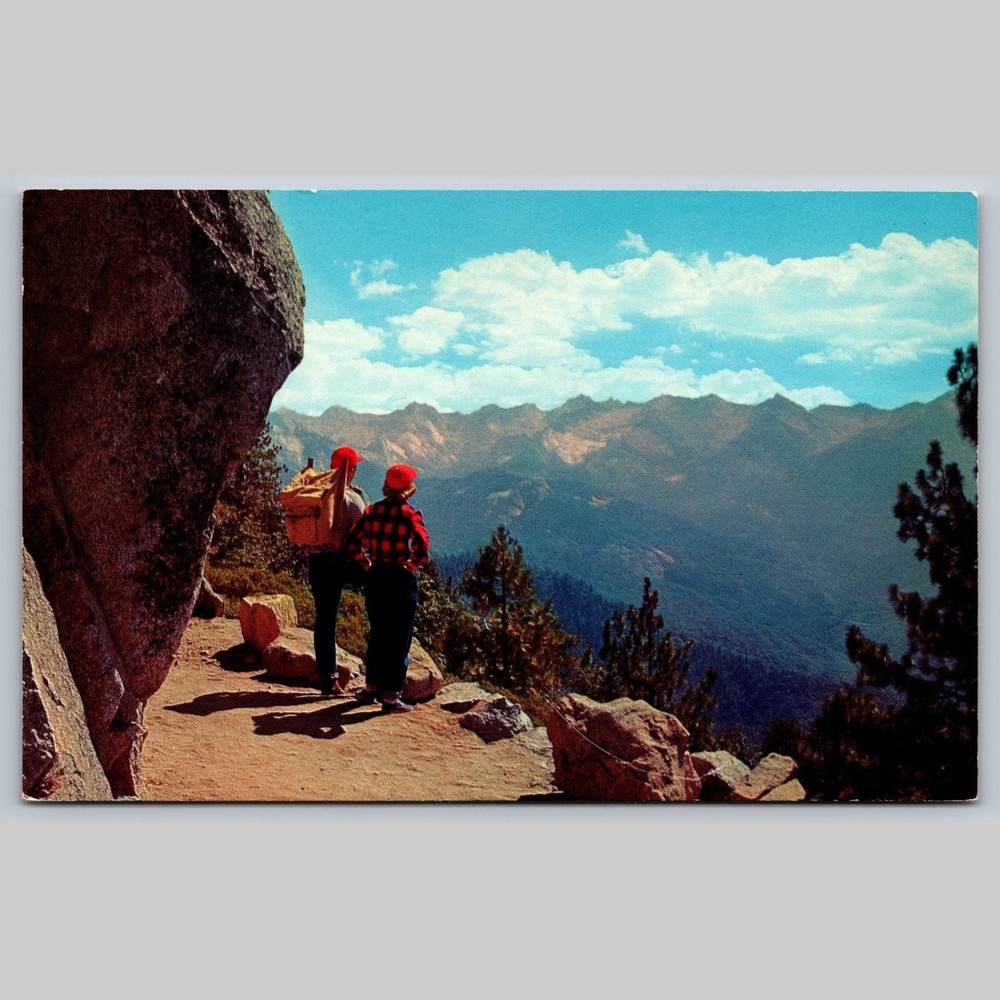 Postcard Eagle View Point Sequoia National Park California Hiking