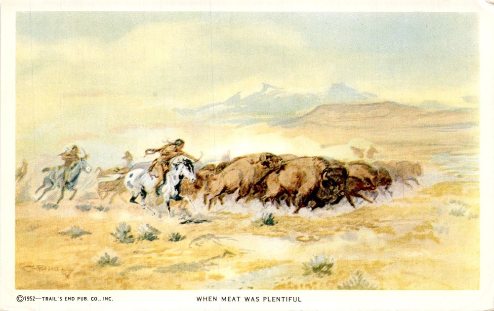 1952, TRAIL'S END PUB. CO., INC., Charles M. Russell, Montana, Postcard