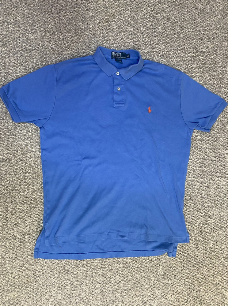 Polo Ralph Lauren Men’s Shirt Short Sleeve Casual Blue Medium