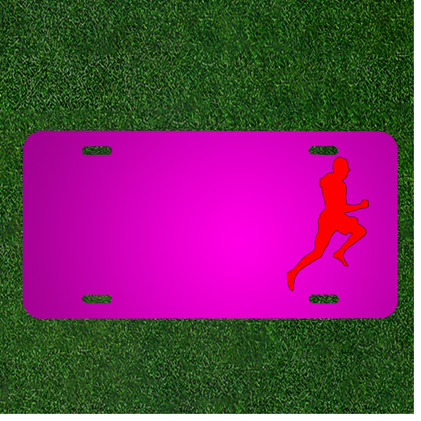 Custom Personalized Car License Plate With Add Names To Run Running Jogging