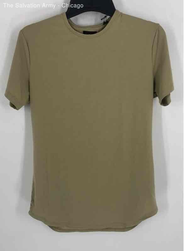 Cuts Mens Green Regular Fit Short Sleeve Crew Neck Pullover T-Shirt Size Small