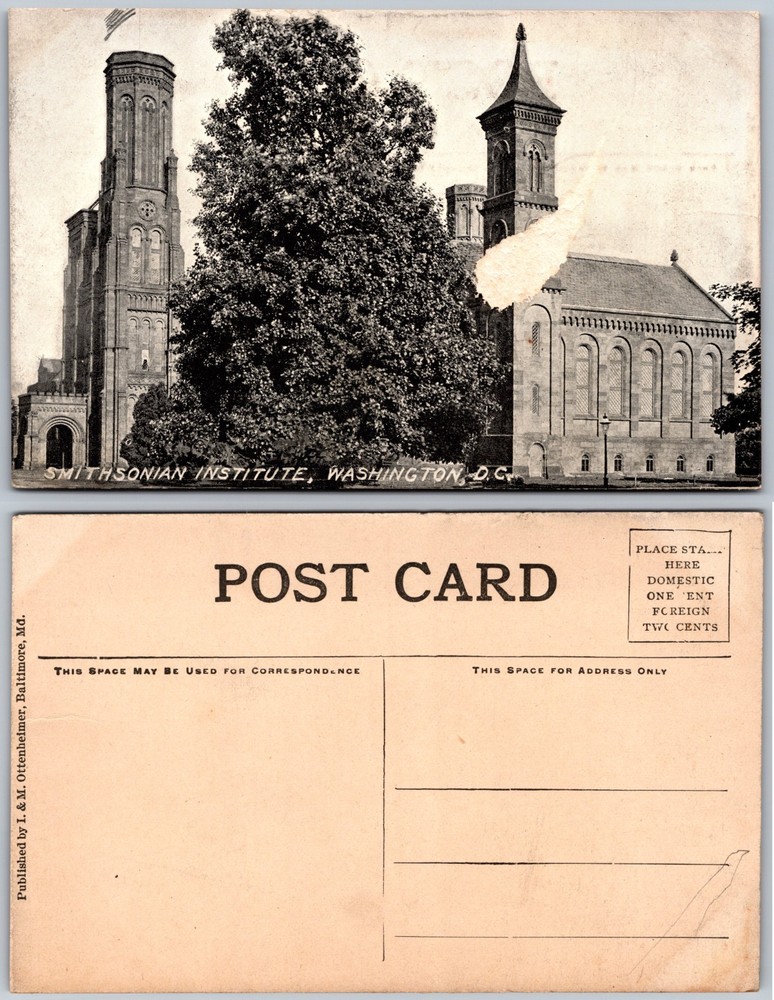 Smithsonian Institute Washington DC Postcard