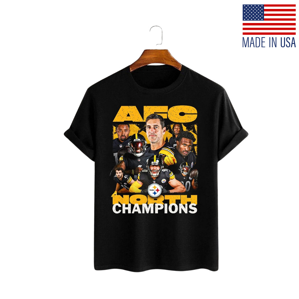 Pittsburgh Steelers 2025 AFC North Division Champions TShirt, Size S to 5XL