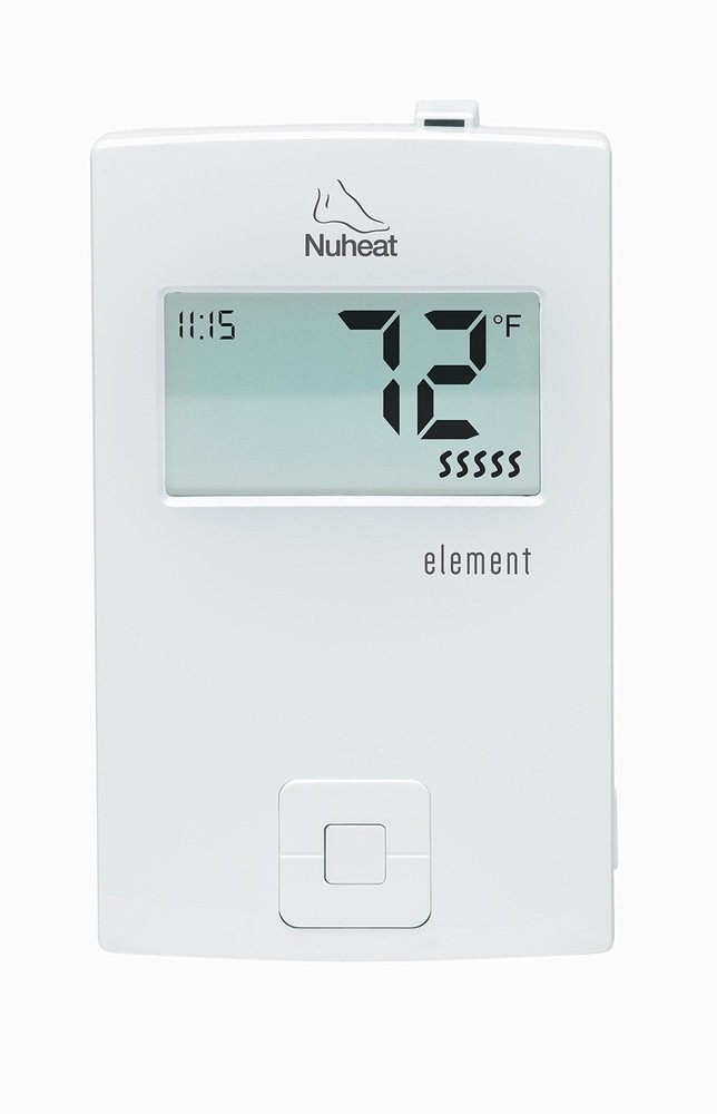 Nuheat Element Non-programmable Floor Heating Dual-Voltage Thermostat with Fl...