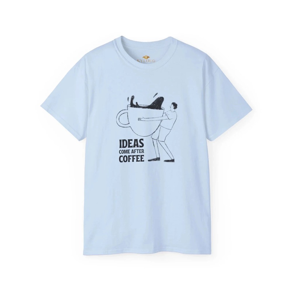 Classic Men's Coffee Lover T-Shirt: Graphic Print, Round Neck, Perfectly Fit