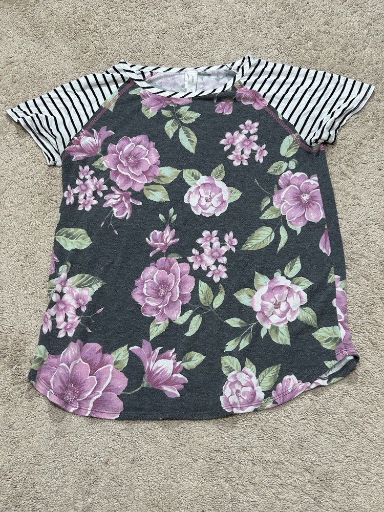 Honeyme Womens Shirt Size Small Multicolor Floral Print Soft Casual Comfort