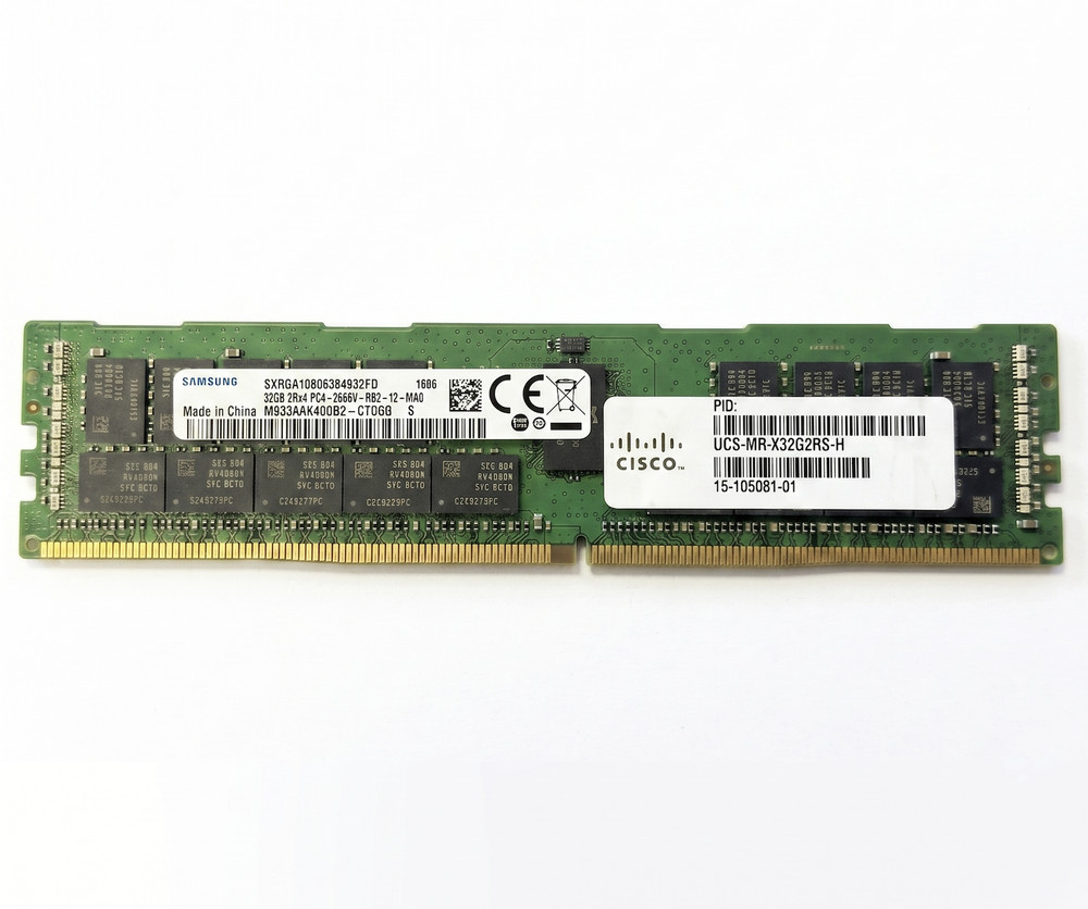 Samsung M393A4K40CB2-CTD6Q DDR4 SDRAM 32GB (1x32GB) RDIMM Server Memory 2666MHz