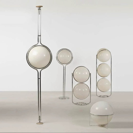 Floor-to-Ceiling Lamp Modern Floor Lamp Desk Table Light Stand Acrylic Balls