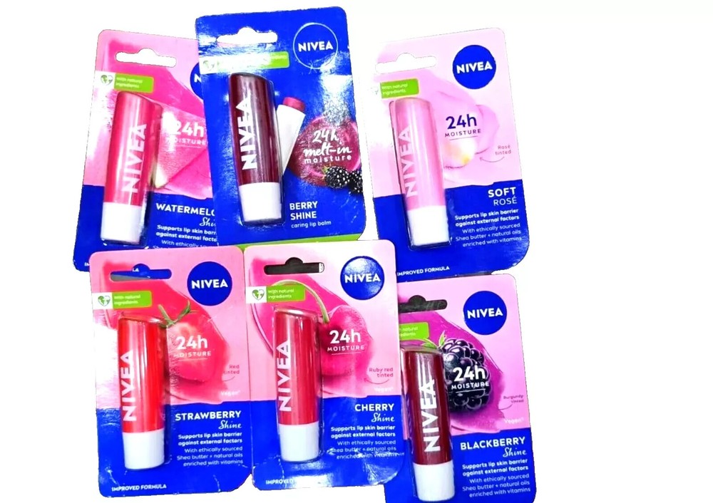 Nivea All-Natural Lip Balm for Hydrated Soft Moisturized Lips