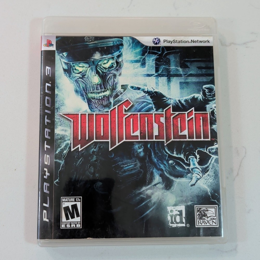Wolfenstein (Sony PlayStation 3, 2009) w/ Manual - Wavy Artwork - Tested