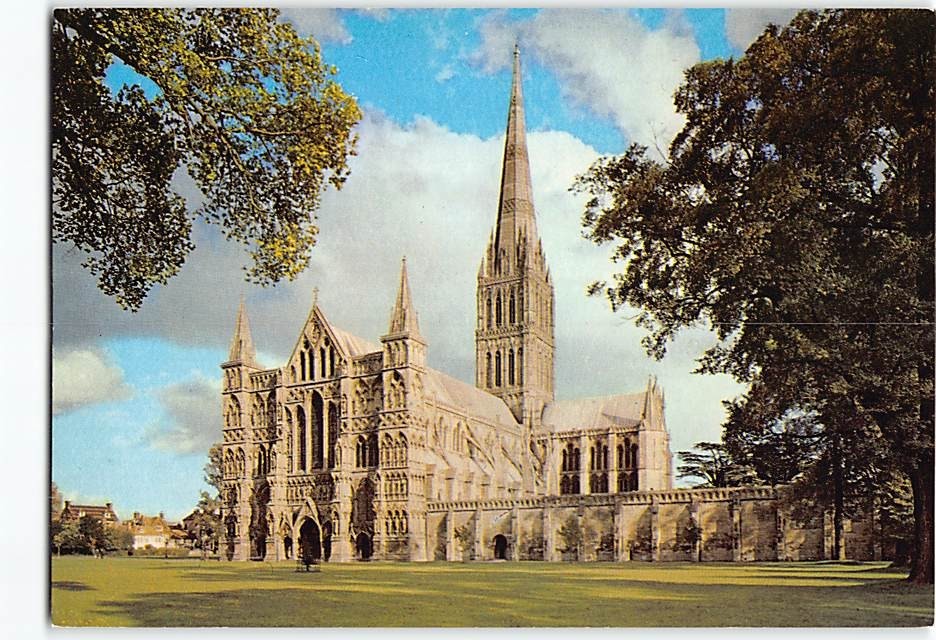 Postcard Salisbury Cathedral England