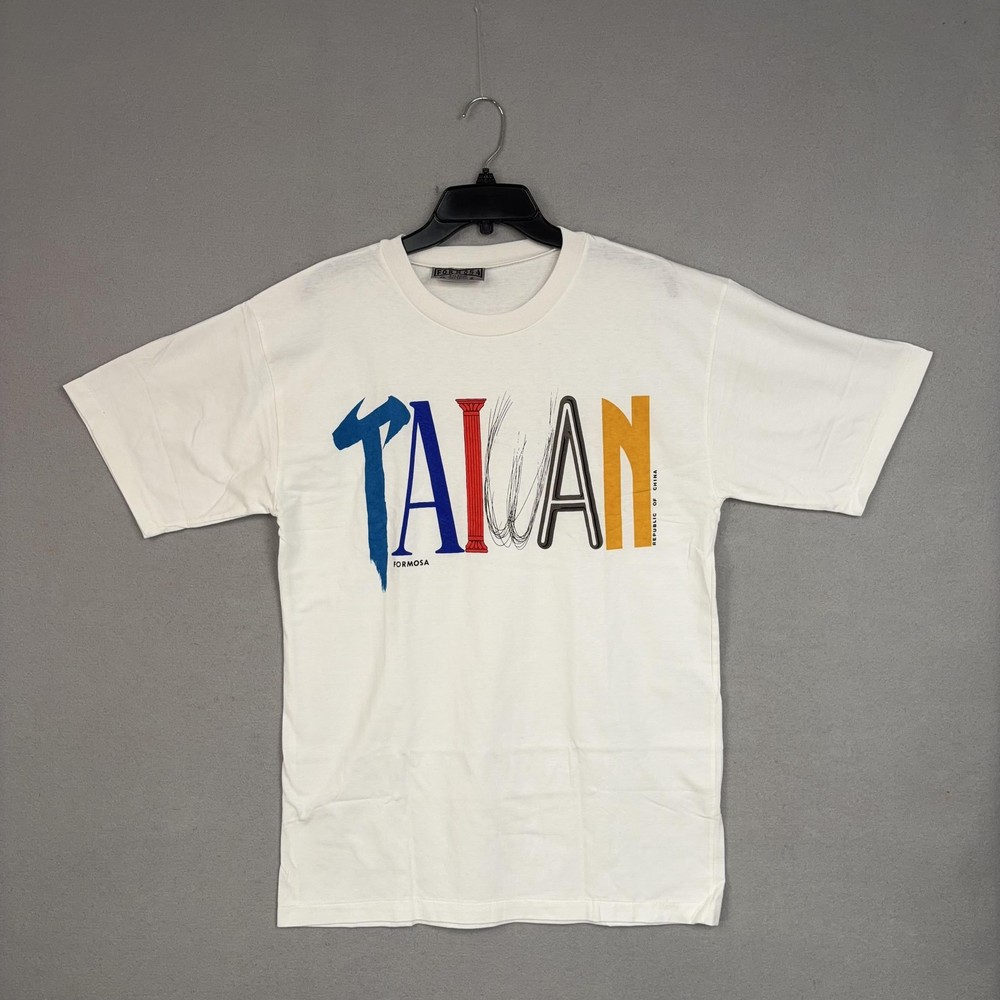Vintage Formosa Taiwan Shirt Mens XL White Graphic Travel Tourist Single Stitch