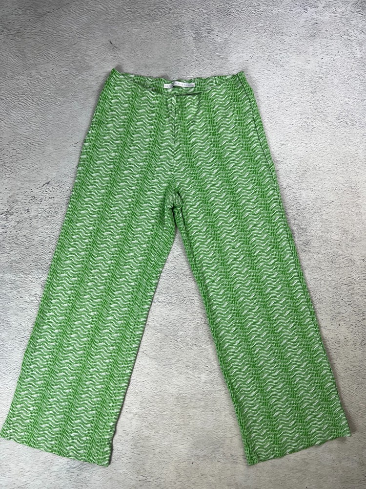 Raffaello Rossi Womens Elaine Cropped Green Pants size 36