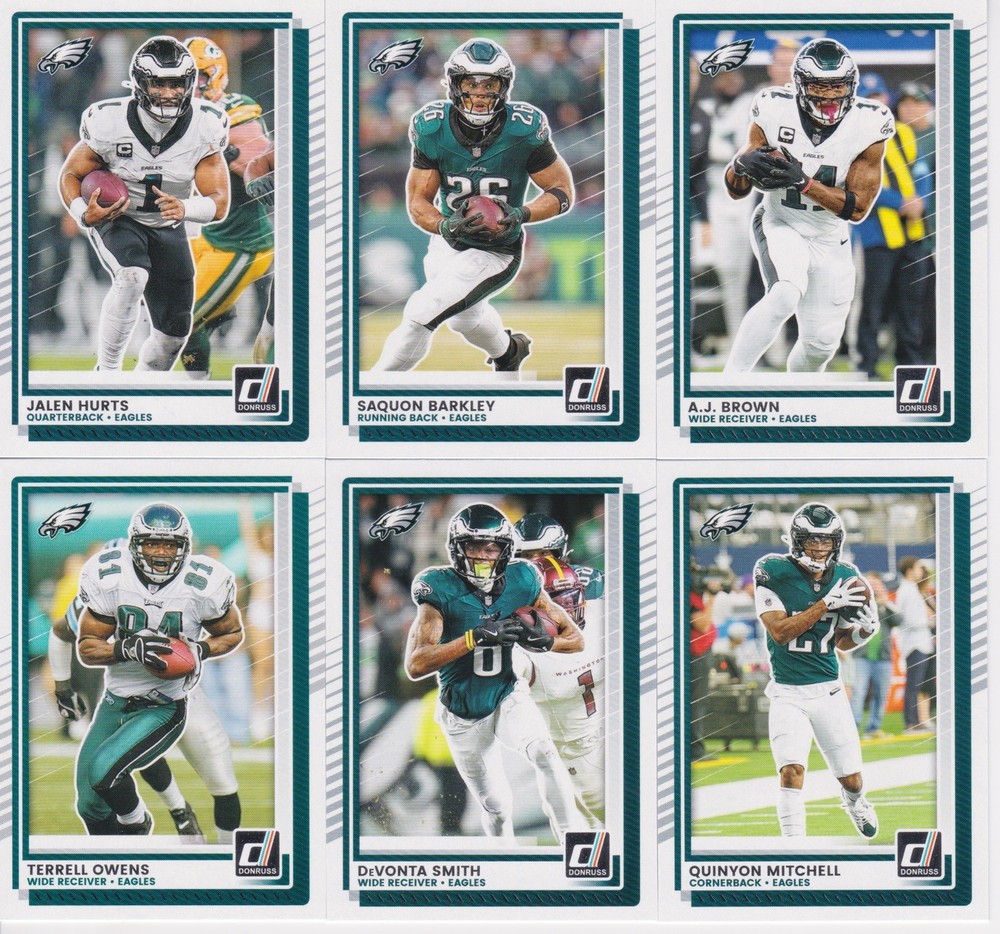 2025 Donruss Football Complete Team Set (11) Philadelphia Eagles Jalen Hurts