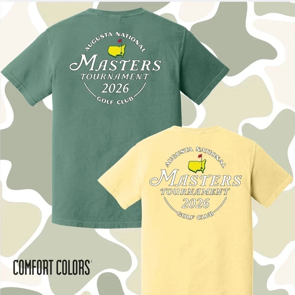 Arrival 2026 Masters Tournament Graphic Tee Mens Vintage Golf Fan T-Shirt