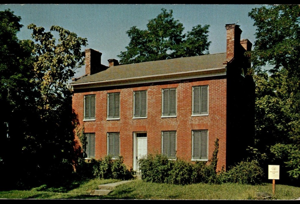 Wilford Woodruff House Nauvoo Illinois Postcard 1968 LDS Church History