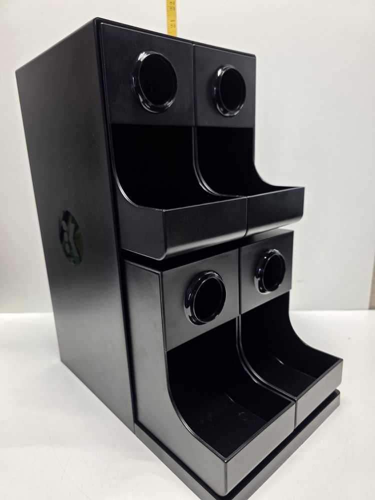 KEURIG 4CT PREMIUM MODULAR COMPARTMENT COFFEE ORGANIZER - BLACK