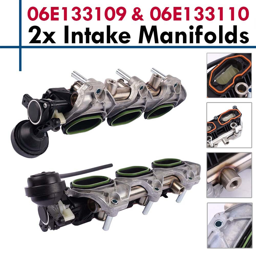 High-Performance Intake Manifolds for Audi S4 S5 A6 A7 Q5 Q7 Touareg 3.0L 06E133109 06E133110