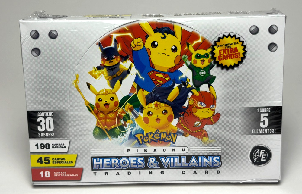 2025 BOX POKEMON PIKACHU COSPLAY 2 Heroes & Villains FE Cards 30 Sealed Packs #2