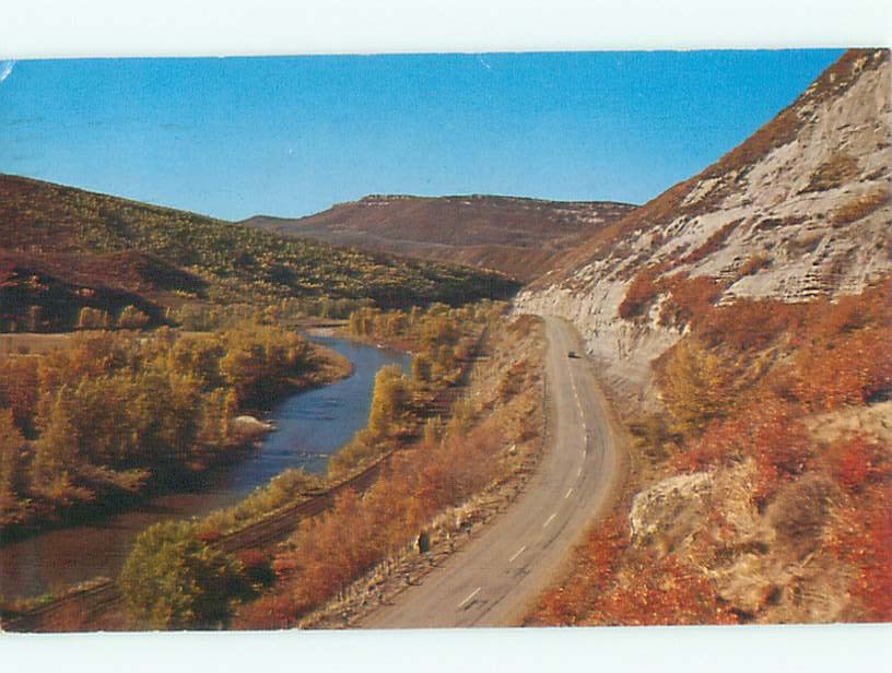 Pre-1980 RIVER SCENE Between Steamboat Springs & Craig Colorado CO m/09 AE6077