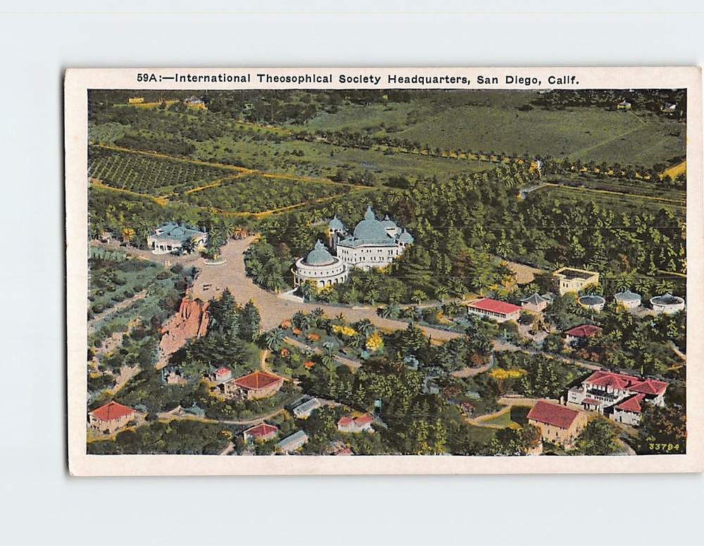 Postcard International Theosophical Society Headquarters San Diego California
