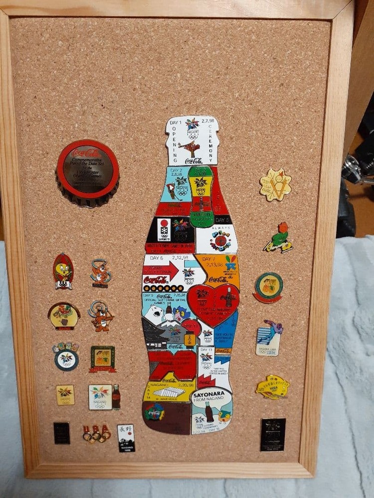 Nagano Olympics pin badge Coca-Cola full set #7ffcd3