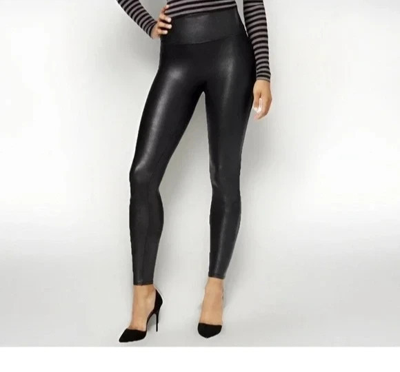 Spanx Faux Leather Leggings Size Medium