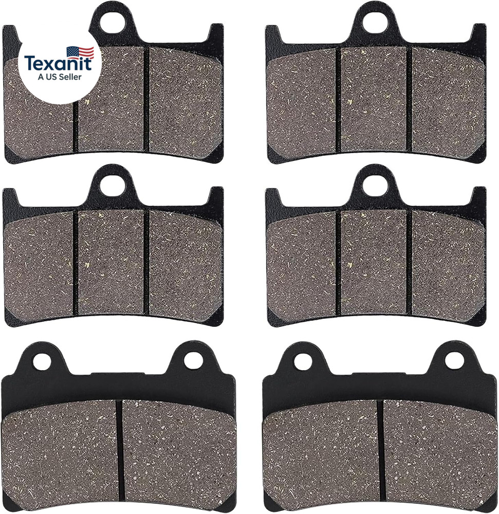 Front and Rear Brake Pads for Yamaha XV1700 Roadstar 2004-2009, XV1700 Road Star