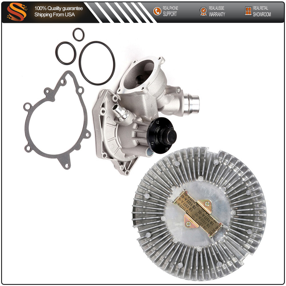 2001-2003 BMW X5 4.4L 4.6L V8 Cooling System Water Pump & Electric Fan Clutch